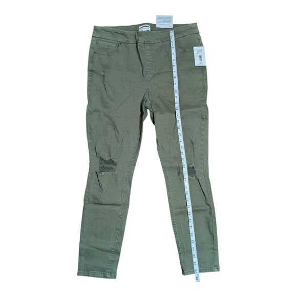 westbound woman - Olive Green - High Rise Skinny Jean - Size 14S - New with Tags - Picture 3 of 8
